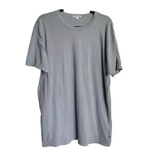 Standard James Perse Mens T-Shirt Short Sleeve Crew Neck Tee Blue Gray Size 4/XL